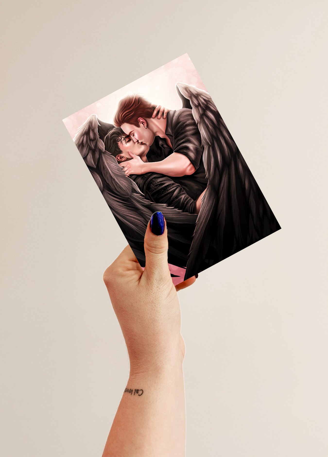 DIGITAL PRINT - HELLCAT - SHEM AND GABE KISSING
