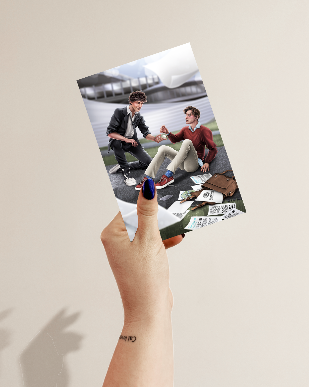 DIGITAL PRINT - NEUROVANCE - MILO AND JAY MEET CUTE